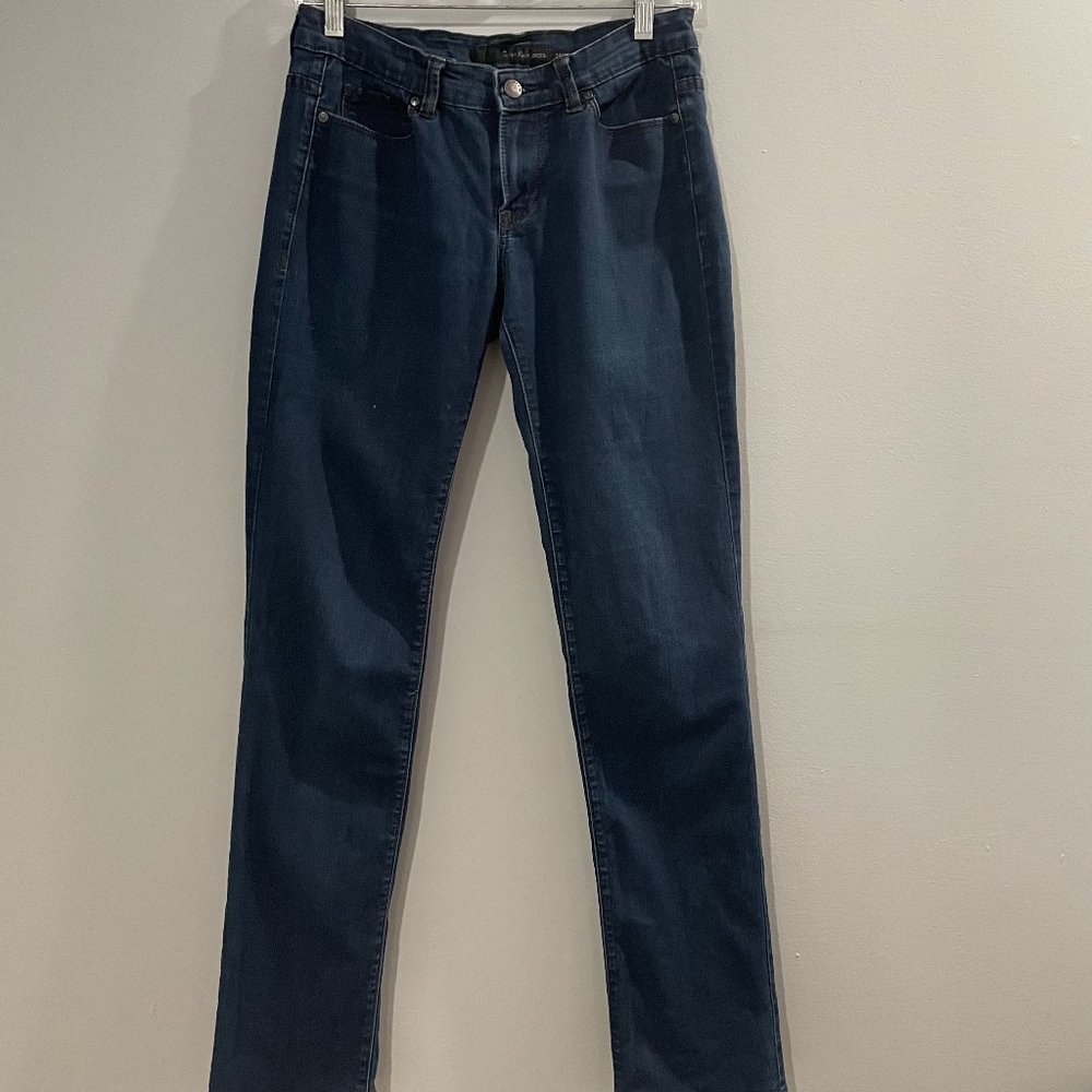 Calvin Klein Straight Leg Jeans Dark Wash Sz 4